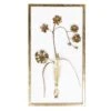 Grace Mitchell Gold Metal Floral Wall Art, 10x18