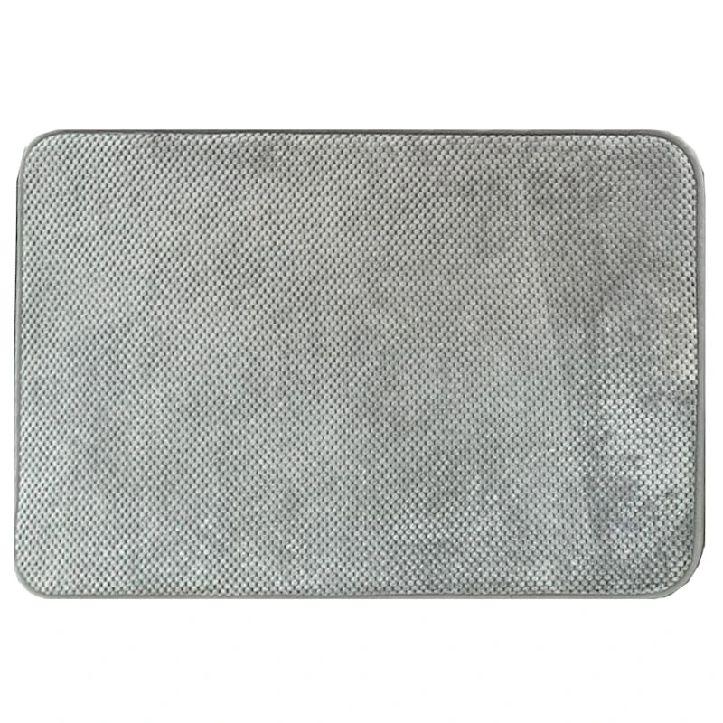 Grey Chenille Kitchen Mat, 20x32