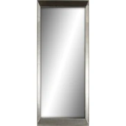 Grey Metal Gallery Mirror, 24x58