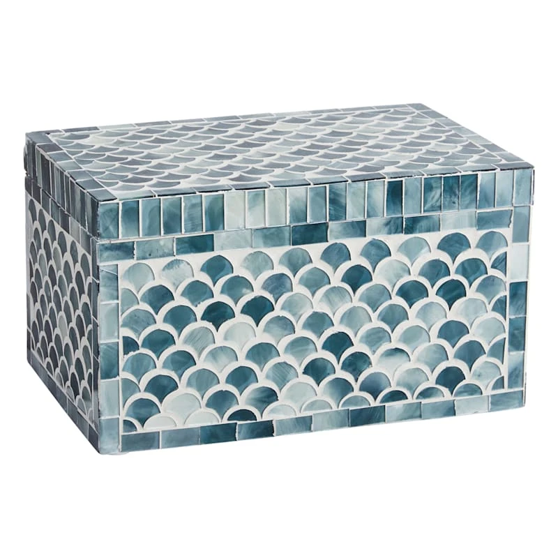Grey Mosaic Decorative Box, 9x5