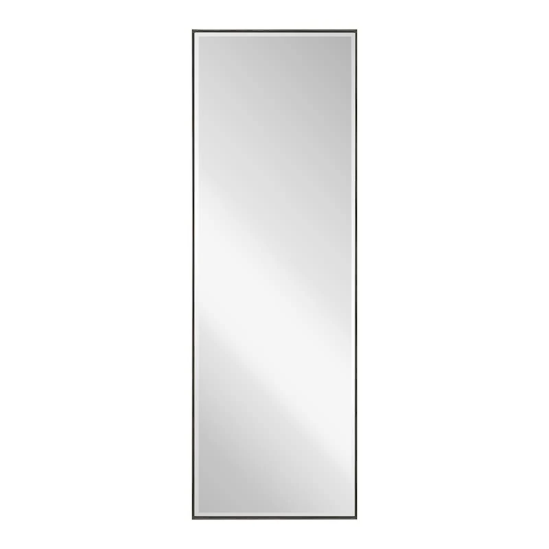 Grey Wash Thin Framed Leaner Mirror, 24x70