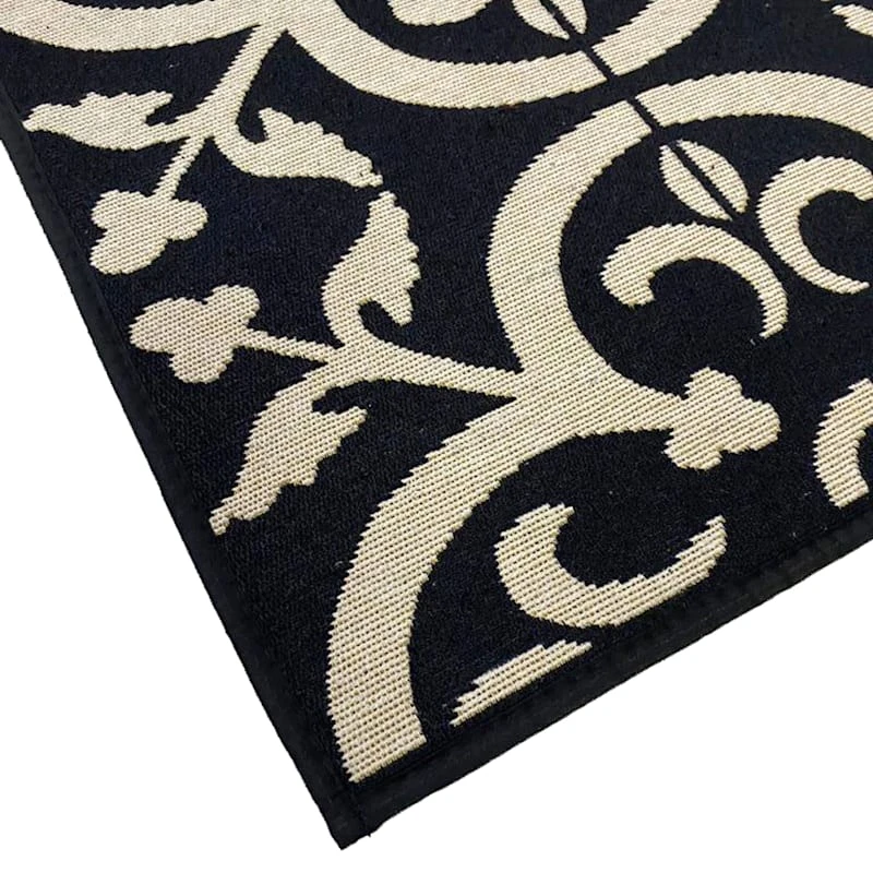 Hampton Black Tile Kitchen Mat, 18x30 - Image 2
