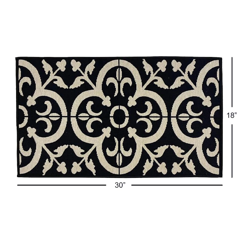 Hampton Black Tile Kitchen Mat, 18x30 - Image 5