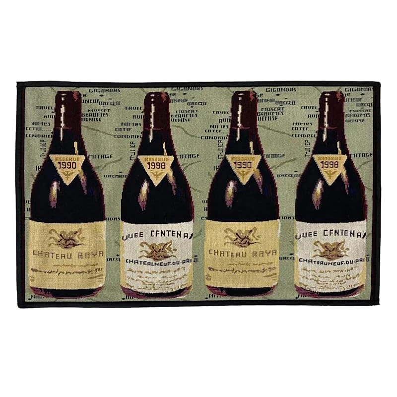 Hampton Wine Kitchen Mat, 18x30