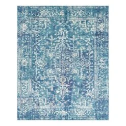 Harput Blue Medium Area Rug, 8x10