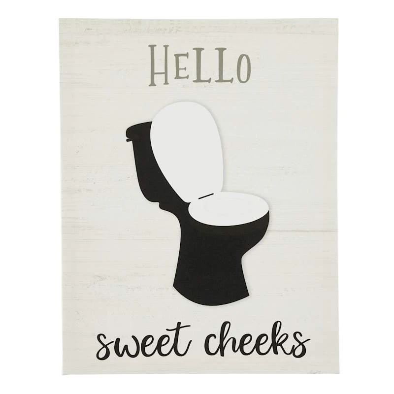 Hello Sweet Cheeks Canvas Wall Art, 11x14