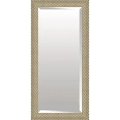 Hexagonal Champagne Floor Mirror, 32x66