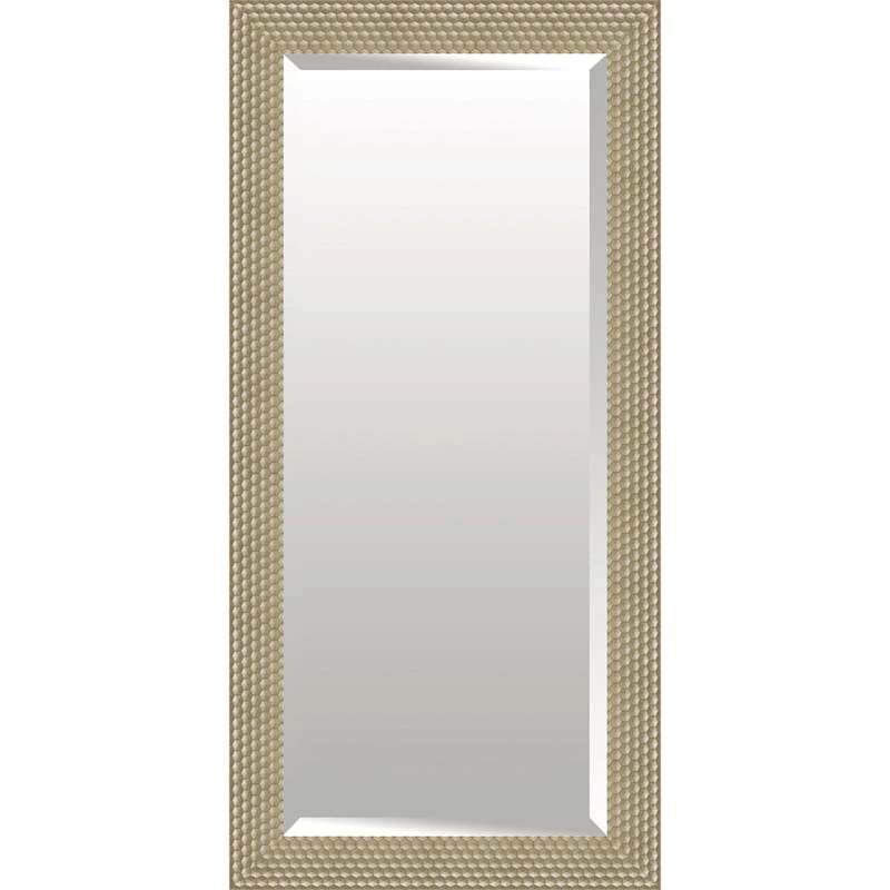 Hexagonal Champagne Floor Mirror, 32x66