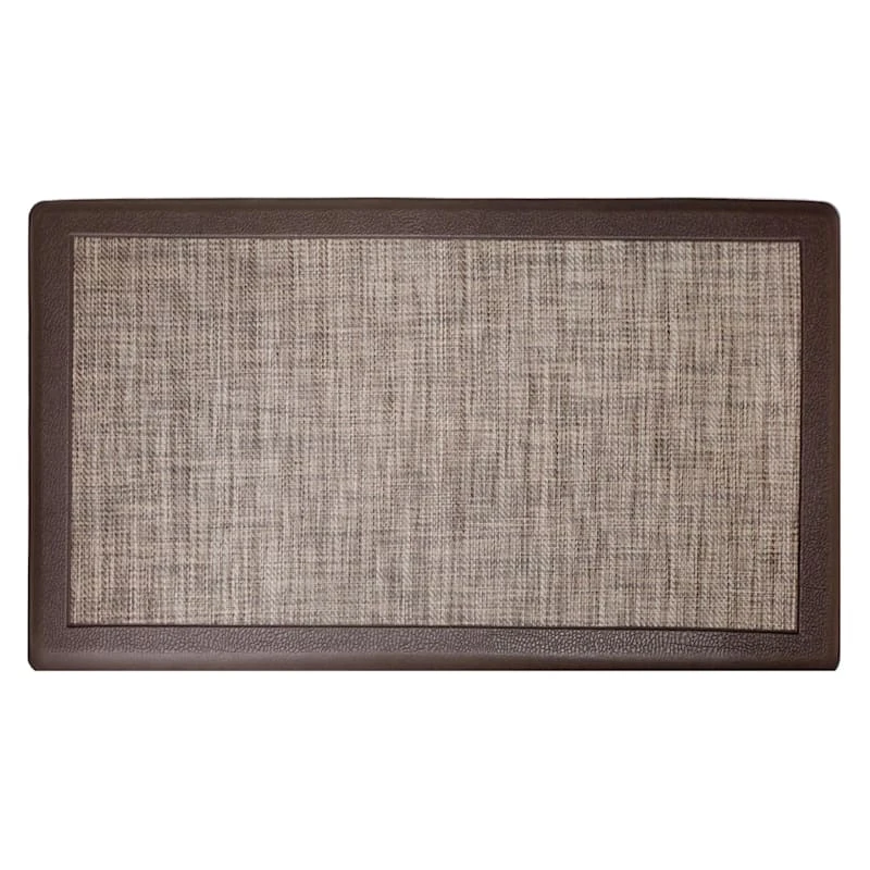 Hillside Border Synthetic Kitchen Mat, 20x39
