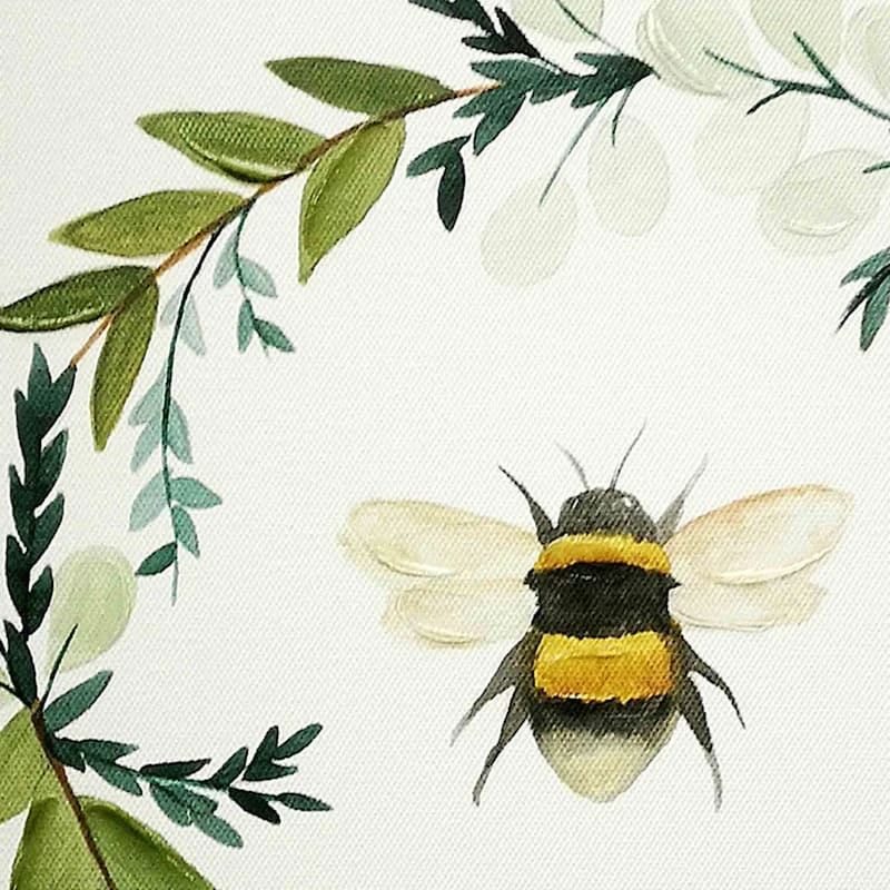 Honeybloom Bee Wreath Canvas Wall Art, 12" - Image 2