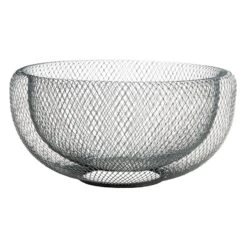 Honeybloom Black Metal Wire Bowl, 11"