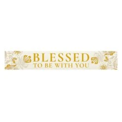Honeybloom Blessed To Be With You Canvas Wall Art, 36x6