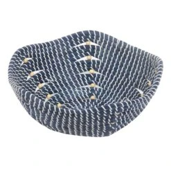 Honeybloom Blue Seagrass Bowl, 15"