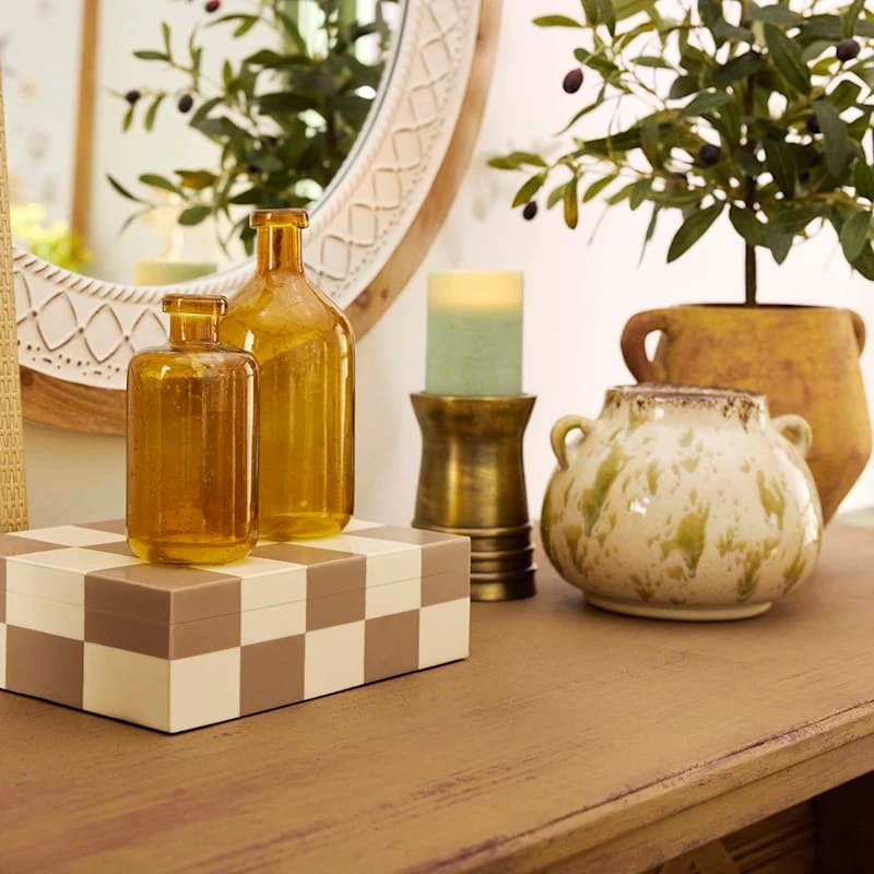 Honeybloom Bubble Glass Vase, 8" - Image 2