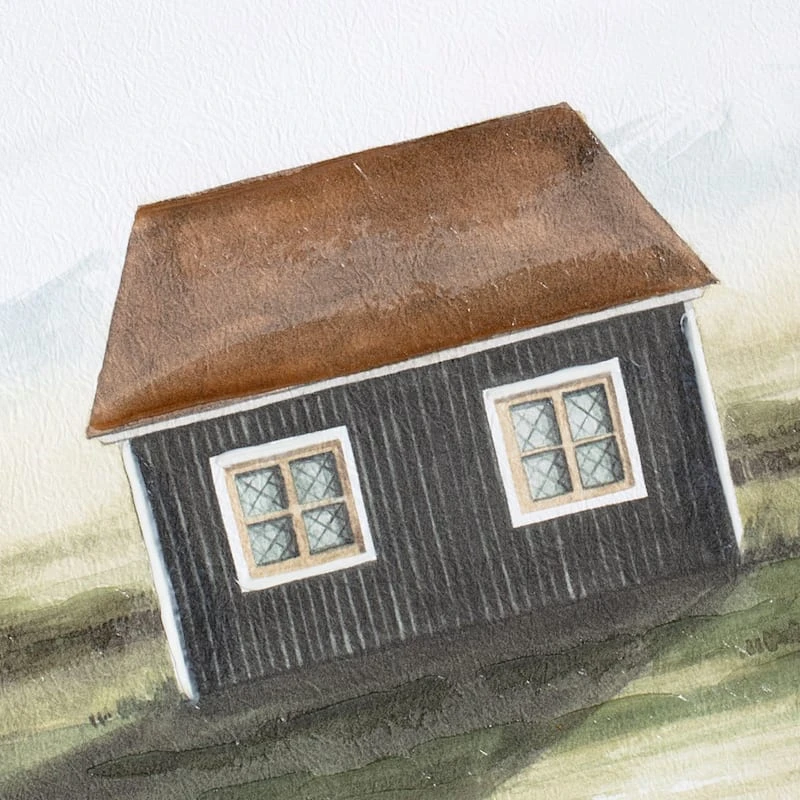 Honeybloom Framed Cottage Canvas Wall Art, 20" - Image 6