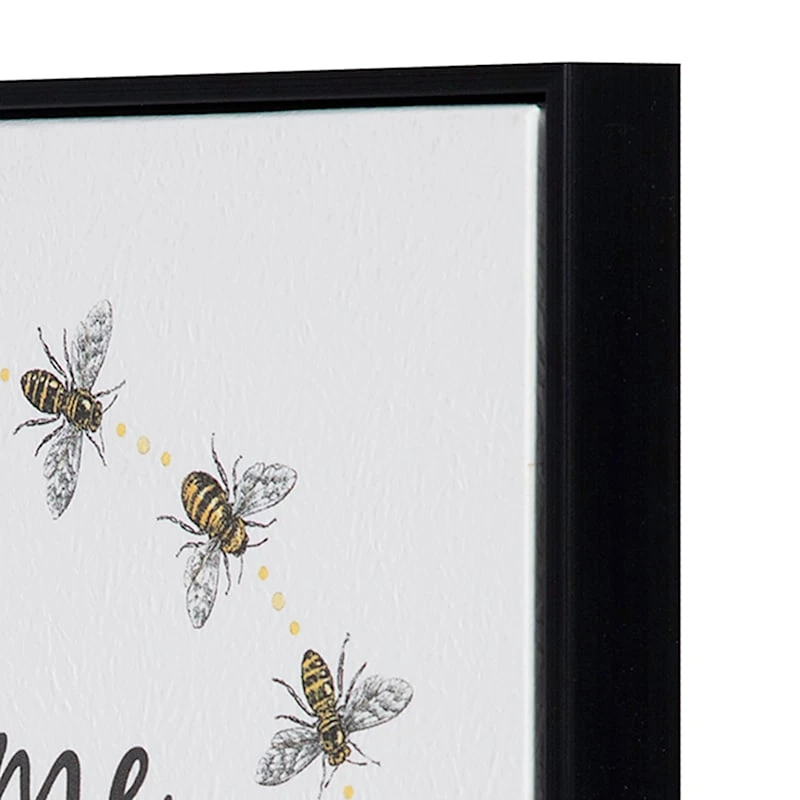 Honeybloom Framed Welcome To Our Hive Canvas Wall Art, 12" - Image 7