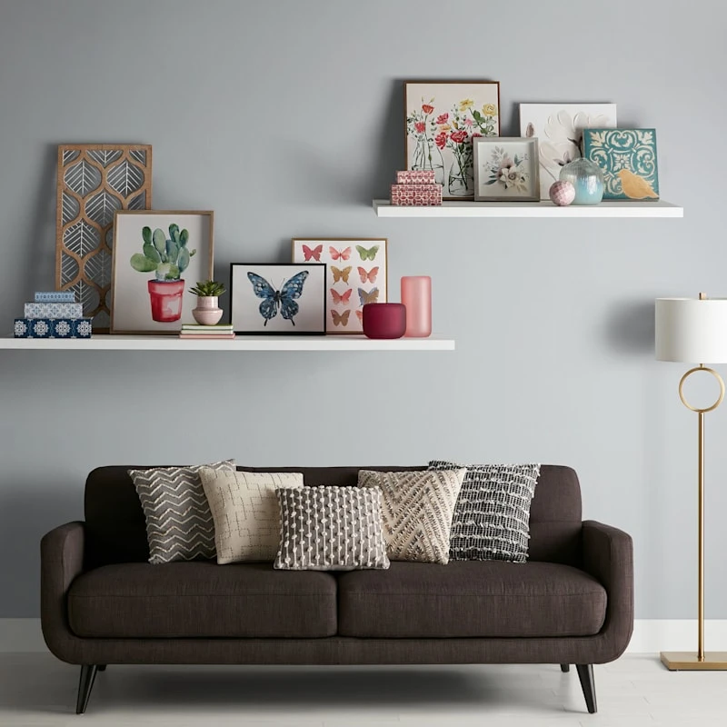 Honeybloom Glass Framed 3D Pink Floral Watercolor Wall Art, 11" - Image 4