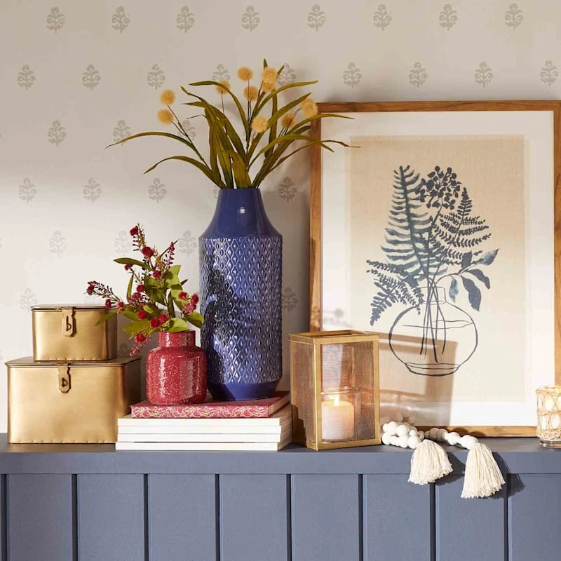 Honeybloom Gold Metal Decorative Box, 7.5" - Image 2