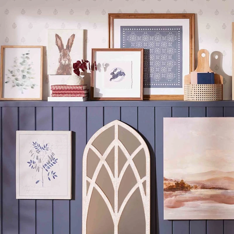 Honeybloom Windowpane Arch Wall Mirror, 20x36 - Image 2