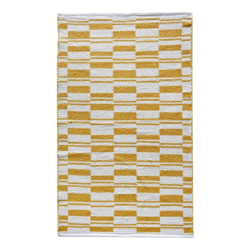 Honeybloom Yellow Broken Stripe Accent Rug, 2x4