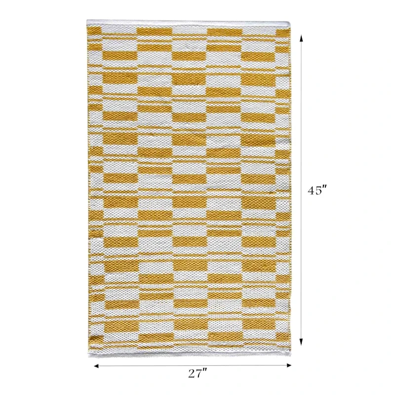 Honeybloom Yellow Broken Stripe Accent Rug, 2x4 - Image 4