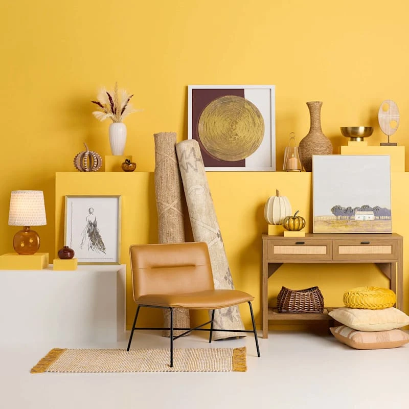 Honeybloom Yellow Jute/Chenille Accent Rug, 27x45 - Image 7