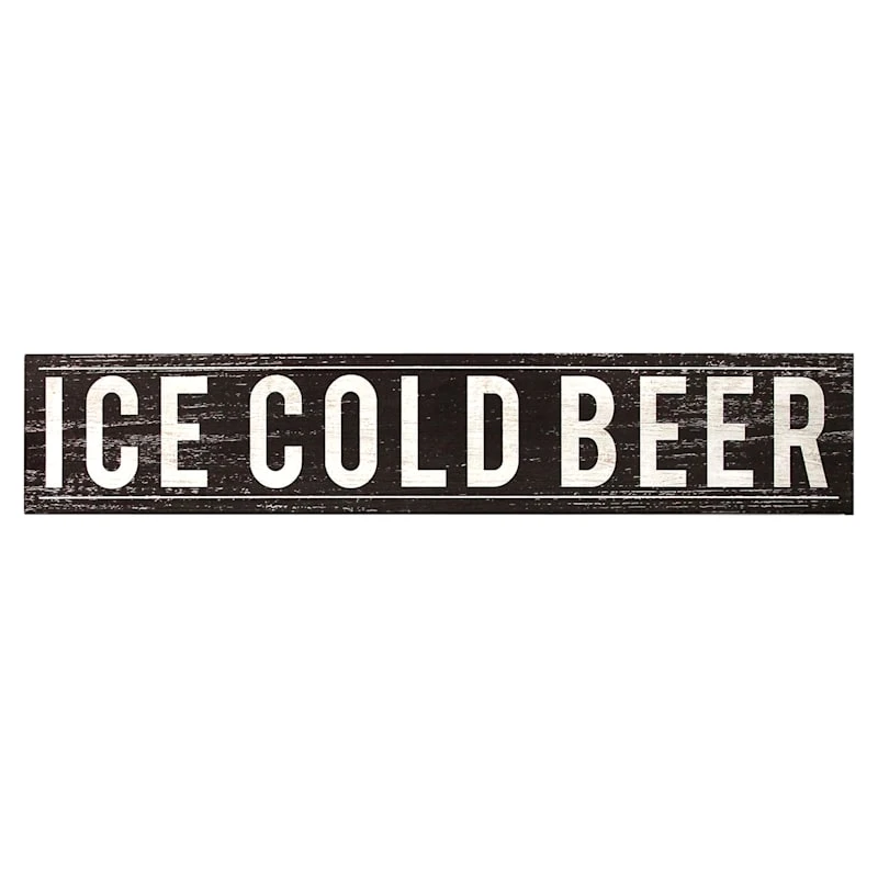 Ice Cold Beer Wall Art, 36x7