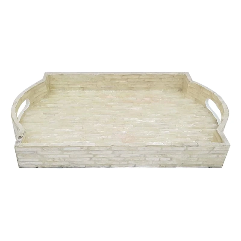 Ivory Ornate Tray, 11x18