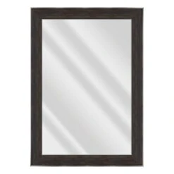 Janet Black Brown Wall Mirror, 31x43