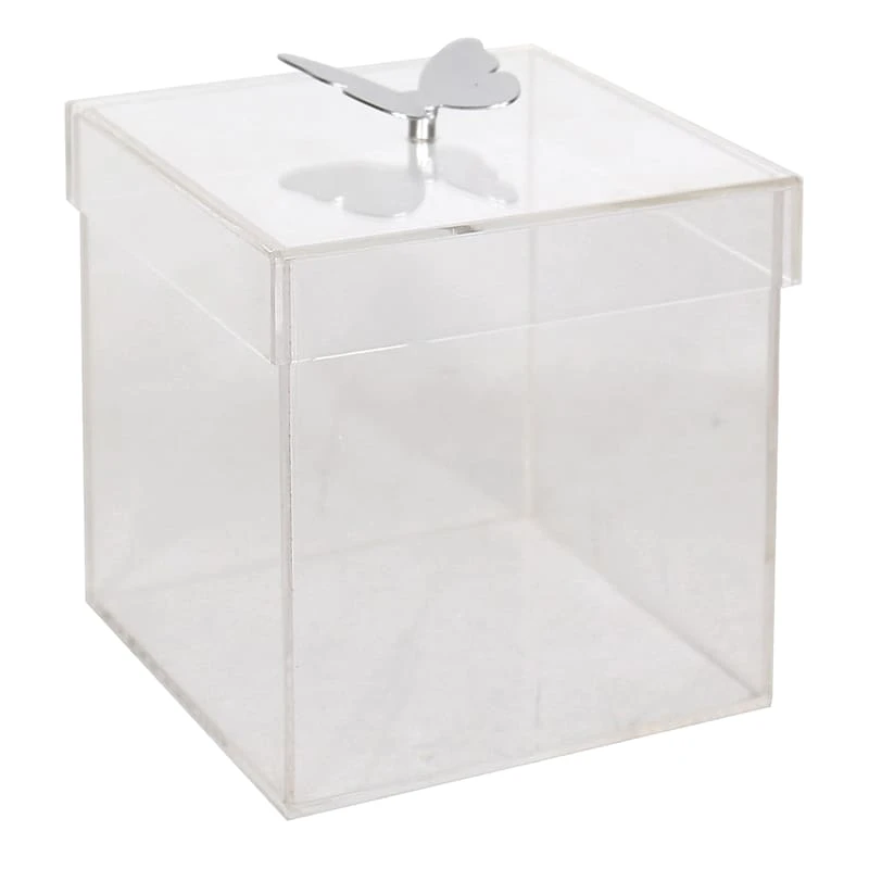 Laila Ali Acrylic Box With Butterfly, 6"