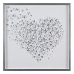 Laila Ali Framed Heart Of Butterflies Canvas, 30"