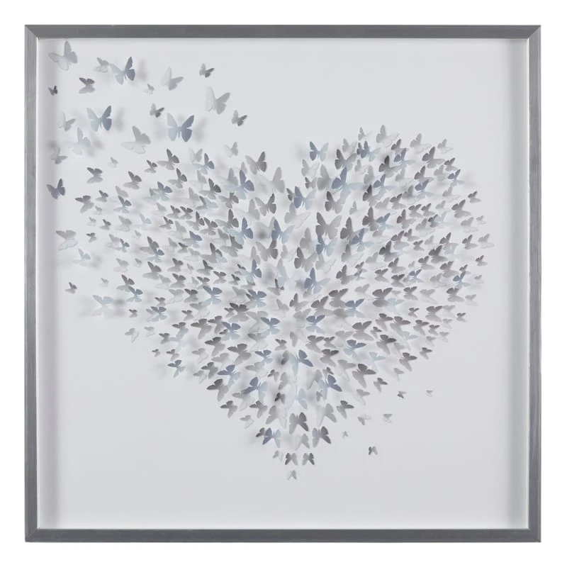 Laila Ali Framed Heart Of Butterflies Canvas, 30"