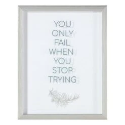 Laila Ali Glass Framed Sentiment Wall Art, 11x14