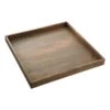 Laila Ali Grey Wooden Tray, 16"