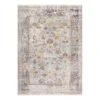 Liverpool Grey Floral Rug, 5x8