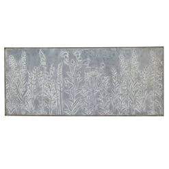 Metal Flowers Wall Art, 40x17