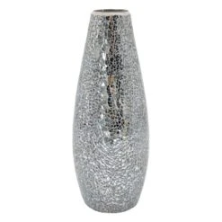 Metallic Mosaic Mirror Vase, 4.5"