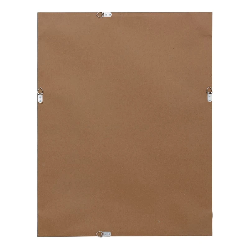 Metallic Woven Textured Framed Wall Mirror, 22x28 - Image 5