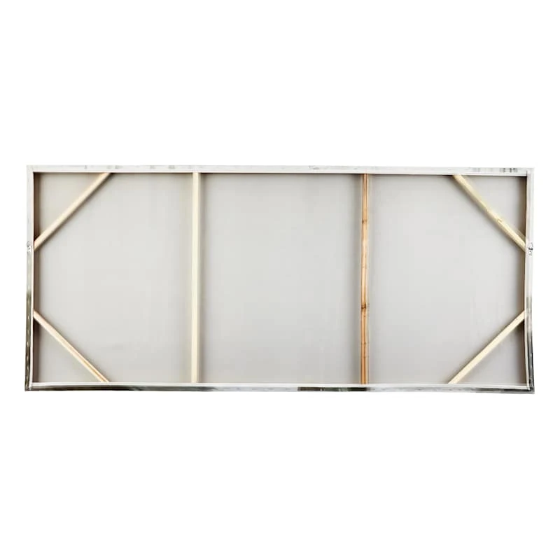 Misty Morning Birch Forest Enhanced Canvas Wall Art, 72x32 - Image 2