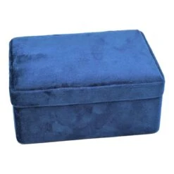 Navy Blue Velvet Box, 6x5