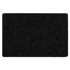 Needle Punch Rug Charcoal 72x96