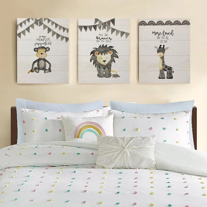 No More Monkeys Jumping On The Bed Canvas Wall Art, 16x20 - Image 2