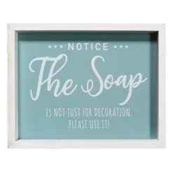 Notice The Soap Bathroom Framed Wall Art, 11x14