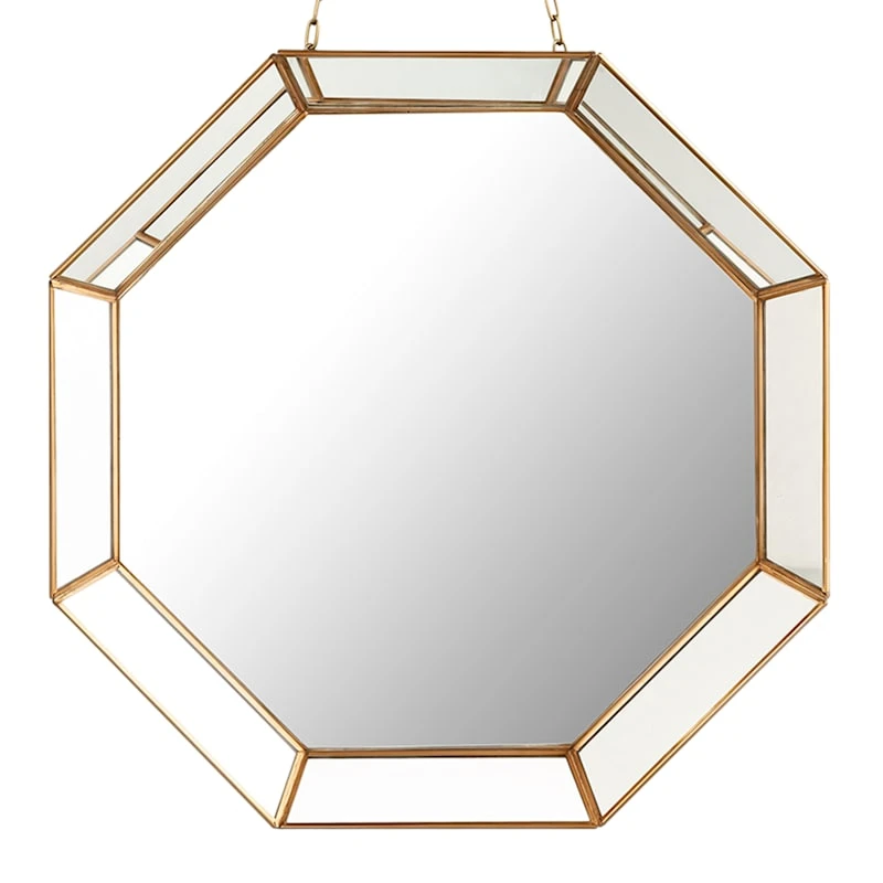 Octagon Wall Mirror, 18"