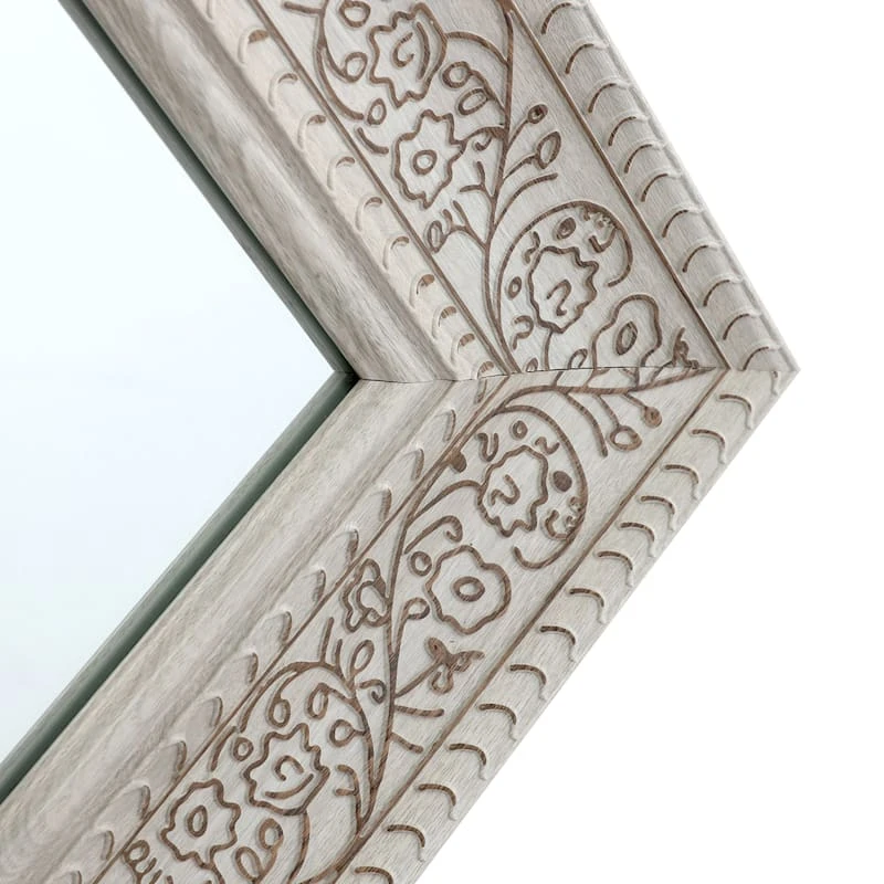 Ornate Floral Wall Mirror, 22x28 - Image 3