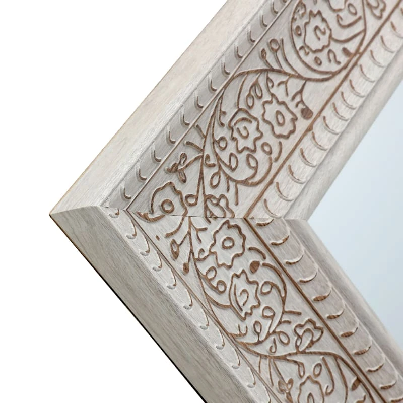 Ornate Floral Wall Mirror, 22x28 - Image 4