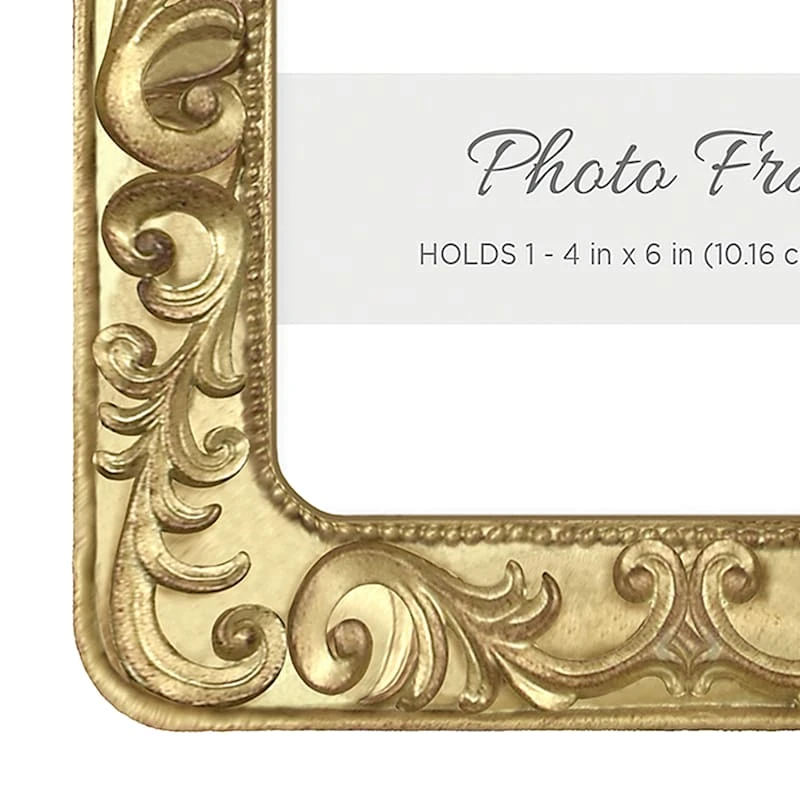 Ornate Gold Tabletop Photo Frame, 4x6 - Image 2