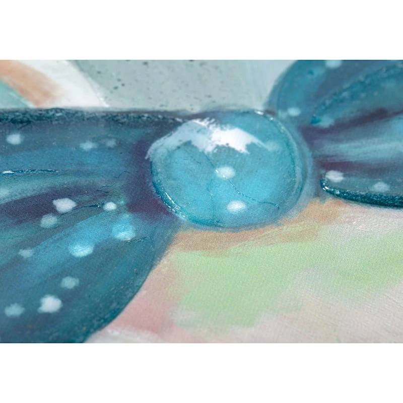 Pig With Bow Canvas Wall Art, 18" - Image 5