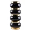 Providence Black & Gold Stacked Orb Vase, 14.5"