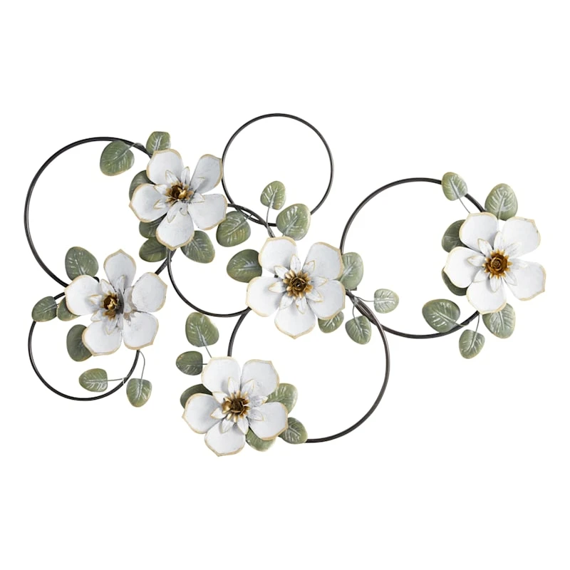 Providence Metal Floral Wall Art, 38x24